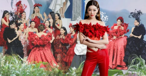 Khánh Vân dẫn dắt thí sinh Miss Earth Vietnam giành chiến thắng thử thách trình diễn: Không hổ danh "Best Catwalk"
