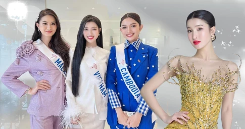Phương Nhi phản ứng bất ngờ khi nhận giải phụ vướng "lời nguyền out top" tại Miss International