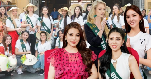 Dàn mỹ nhân Miss Earth trao đổi về vấn đề môi trường với sinh viên Nhân văn, Lan Anh bật khóc vì 1 khoảnh khắc