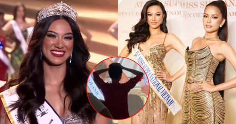 Kỳ vọng Việt Nam chiến thắng, Ngọc Châu ôm đầu ngỡ ngàng khi Kim Duyên giành giải Á hậu 2 Miss Supranational