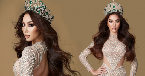 Hoa hậu Thùy Tiên đầy thần thái quyền lực trong bộ ảnh đội vương miện Miss Grand International 2022