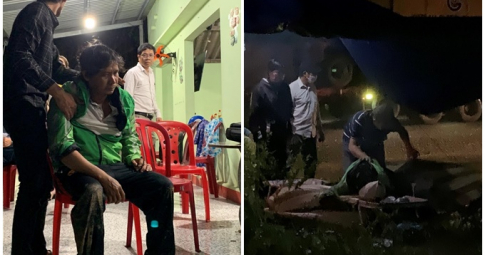 Chồng gục ngã bên thi thể vợ và 2 người con bị xe tải lùi cán chết ở Phú Yên