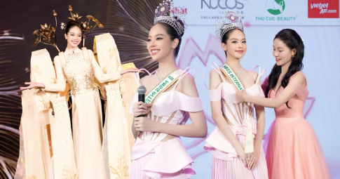 Thanh Thủy nhận sash đại diện Việt Nam thi "Miss International 2024", Phương Nhi có lời nhắn đặc biệt