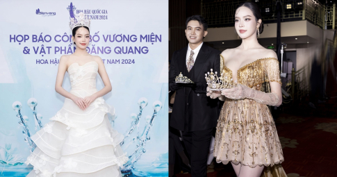 Miss International - Thanh Thủy giới thiệu vương miện "Hoa hậu Quốc gia Việt Nam 2024"