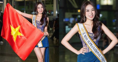 Hoa hậu Kỳ Duyên mang hơn 100 kg hành lý đến Ba Lan thi 