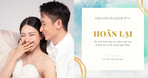 Phan Mạnh Quỳnh thông báo hoãn "đám cưới lần thứ 3" vì tình hình dịch bệnh Covid-19