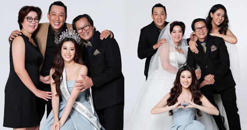 Khánh Vân khoe visual cực phẩm trong bộ ảnh cưới của ba mẹ, gì cũng đủ chỉ thiếu "ý trung nhân"