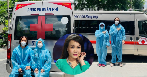 Việt Hương mua xe cứu thương thứ 4 chở bình oxy giúp bà con: "Rất buồn nên mong cả 4 xe đều ế"