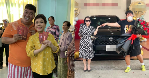 Việt Hương “chơi lớn” tặng ô tô mừng sinh nhật Hoàng Mập, soi giá tiền biết ngay nữ danh hài giàu cỡ nào