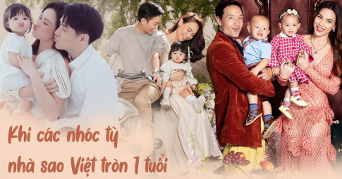 Nhóc tỳ nhà sao Việt "bắn ảnh" khi tròn 1 tuổi: Lisa - Leon sang chảnh, Winnie và Suchin đáng yêu "miễn bàn"