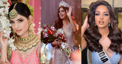 Nữ diễn viên Ấn Độ đăng quang Hoa hậu Hoàn vũ 2021: Nhan sắc tựa nữ thần, học vấn đáng nể