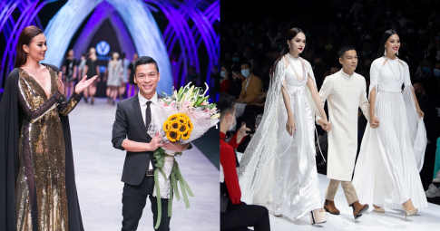 Thanh Hằng diễn Vedette cho NTK Adrian Anh Tuấn mở màn Tuần lễ thời trang Quốc tế Việt Nam 2021