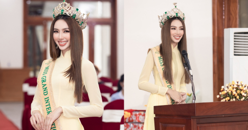 Hoa hậu Thùy Tiên tự hào trao tặng trang phục dự thi Miss Grand cho Bảo tàng Phụ nữ Nam Bộ