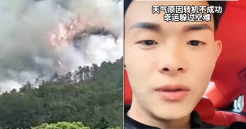 1 hành khách trong vụ máy bay Trung Quốc chở 132 người rơi thẳng xuống núi may mắn thoát nạn vì nguyên nhân bất ngờ