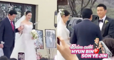 HOT: Video tóm trọn khoảnh khắc Hyun Bin và Son Ye Jin hôn nhau "nồng cháy" trong đám cưới thế kỷ