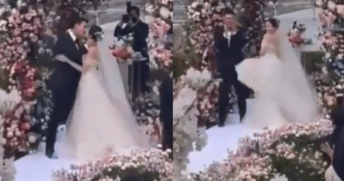 Son Ye Jin mặc váy cưới vẫn nhảy cực xung trong hôn lễ, chú rể Hyun Bin trao luôn nụ hôn khiến fan "quắn quéo"