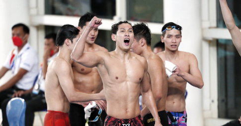 Lật đổ Singapore, tuyển bơi Việt Nam phá kỷ lục SEA Games để đoạt HCV