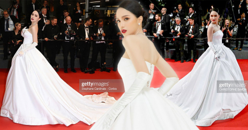 Hương Giang lộng lẫy như công chúa, "quét sạch" thảm đỏ Cannes: 1 điểm cực thông minh khiến fans khen hết lời