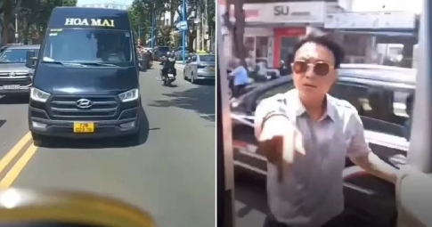 TP Vũng Tàu: Tài xế xe Hoa Mai chạy ẩu, đòi hành hung lái xe 16 chỗ