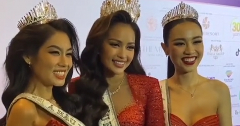 Mê mệt nhan sắc rực rỡ của Top 3 Hoa hậu Hoàn vũ Việt Nam 2022 Ngọc Châu - Thảo Nhi - Thủy Tiên