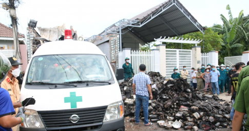 Vụ cháy nhà tại Ninh Thuận: 3 mẹ con mắc kẹt trong nhà đã tử vong