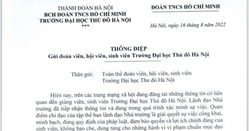 Trường đại học Thủ đô Hà Nội tạm dừng công việc giảng dạy với thầy giáo bị tố quấy rối tình dục