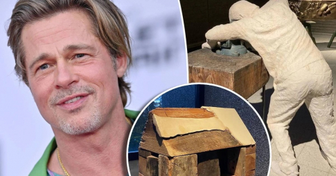Brad Pitt trở thành nhà điêu khắc vì "gây tổn thương cho người khác"
