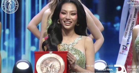 Lâm Thu Hồng đoạt á hậu 4 Hoa hậu Hoàn cầu 2022