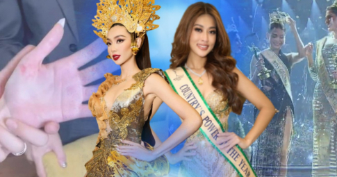 Miss Grand chuyện chưa kể: Hoa hậu Thùy Tiên bị thương, Á hậu Engfa đánh rơi vương miện