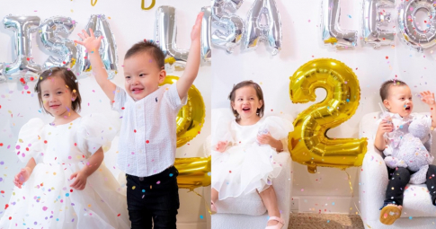 Cặp song sinh Lisa - Leon tròn 2 tuổi, Hồ Ngọc Hà gói ghém tổ chức tiệc sinh nhật tại nhà cho hai con