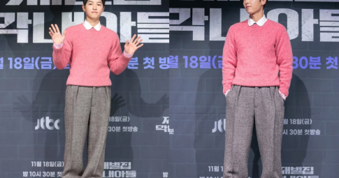 Song Joong Ki bị chê mặc xấu trong họp báo phim mới