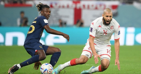 Đương kim vô địch Pháp thua sốc Tunisia ở World Cup 2022