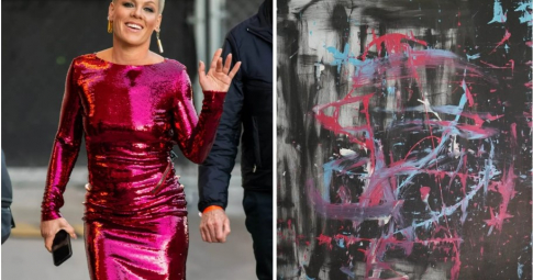 Không có gì ngoài tiền: Nữ ca sĩ Pink chi 5000 USD chốt ngay bức tranh do tinh tinh vẽ