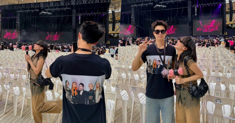 Diệu Nhi được Anh Tú đưa đi xem concert BLACKPINK, cả hai khiến fans "cười ngất" với chiếc áo 5 thành viên