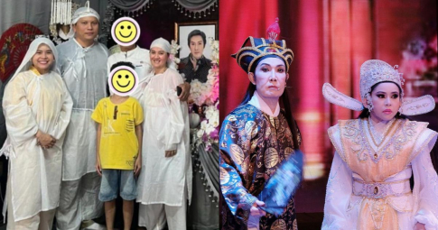 Bình Tinh lên tiếng trước lời chỉ trích mỉm cười khi đứng cạnh di ảnh cố NSƯT Vũ Linh