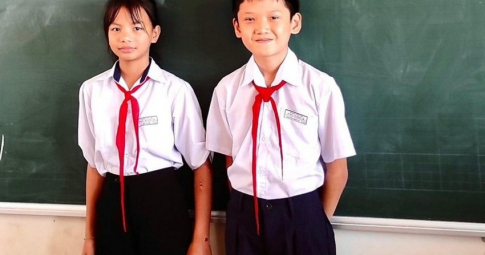 Hành động đẹp: Hai học sinh lớp 5 nhặt 2 túi vàng trả lại người bị mất