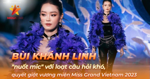 Bùi Khánh Linh "nuốt mic" với loạt câu hỏi khó, quyết giật vương miện Miss Grand Vietnam 2023