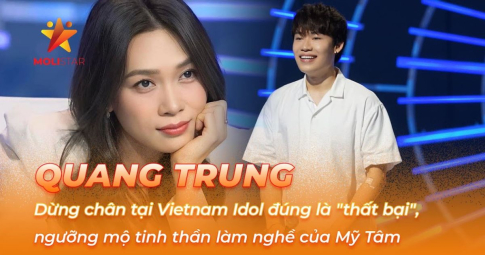 Quang Trung: Dừng chân tại Vietnam Idol đúng là "thất bại", ngưỡng mộ tinh thần làm nghề của Mỹ Tâm